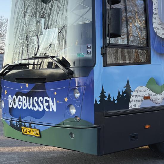 Nærbillede af bibliotekets Bogbus