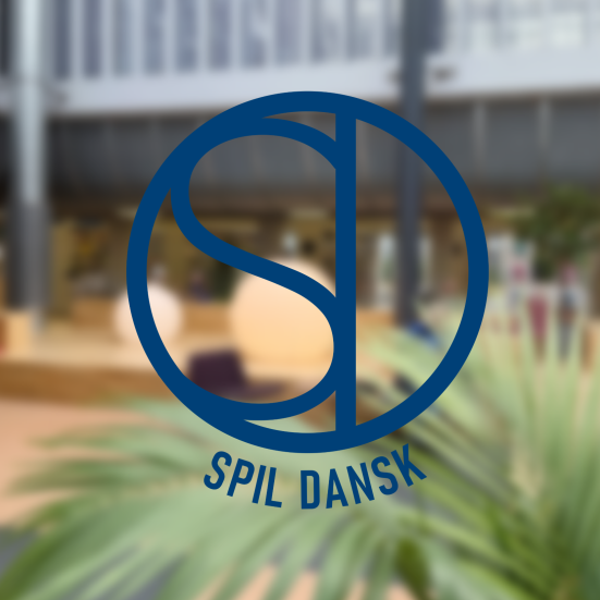 Spil Dansk logo med baggrund