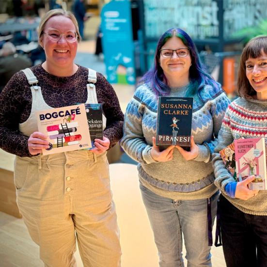 Mai, Pernille og Louise i pyramiden på HB