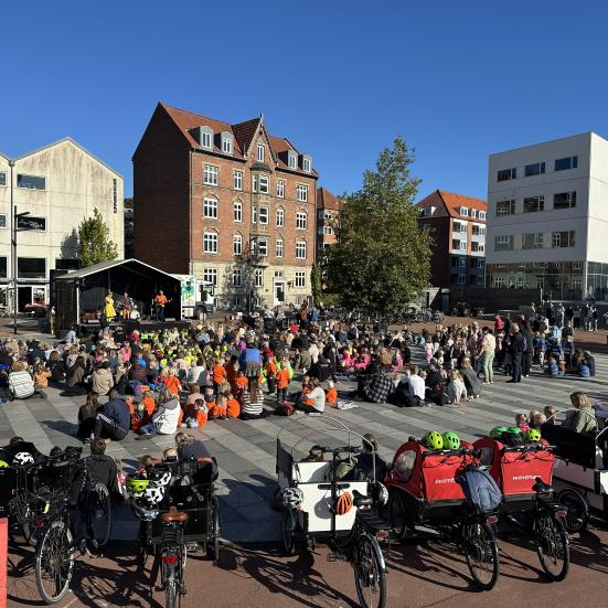 Små Synger Sammen Jens Otto Krags Plads Randers