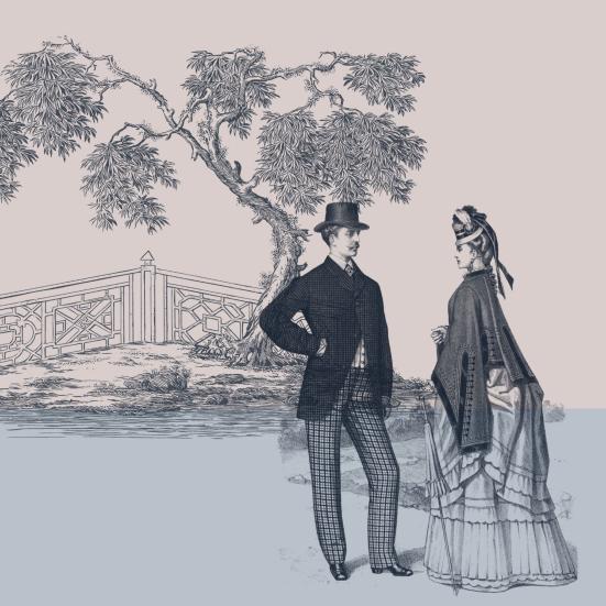 Billede illustrerende Jane Austen's roman Stolthed og fordom.