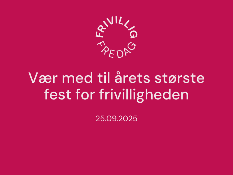 Tekst: Vær med til årets største fest for frivilligheden