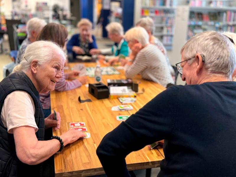 Brætspilscafe for seniorer på Kristrup Bibliotek