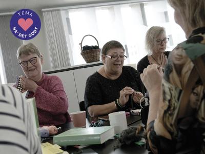 Strik og lyt på Randers Bibliotek