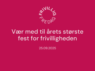 Tekst: Vær med til årets største fest for frivilligheden