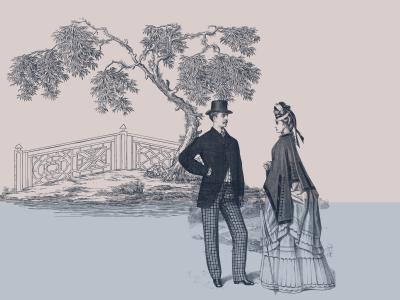 Billede illustrerende Jane Austen's roman Stolthed og fordom.