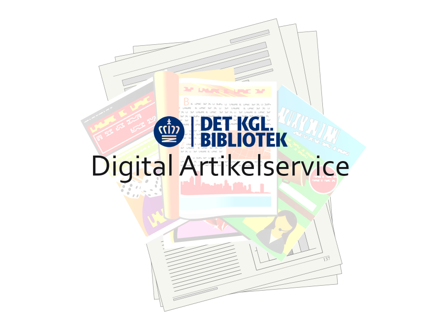 Bestilling af artikler fra trykte danske tidsskrifter indscannet til sin e-mail