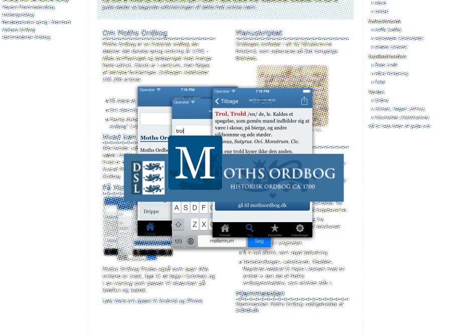 Slå ord op i historiens kontekst med Moths ordbog fra 1600-tallet