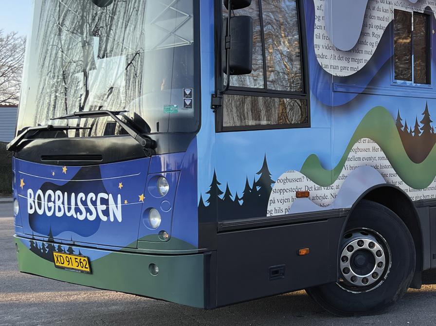 Nærbillede af bibliotekets Bogbus