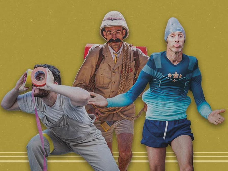 Tre gadeteater skuespillere 