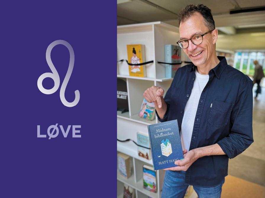 Stjernetegnet Løve og Michael med bog