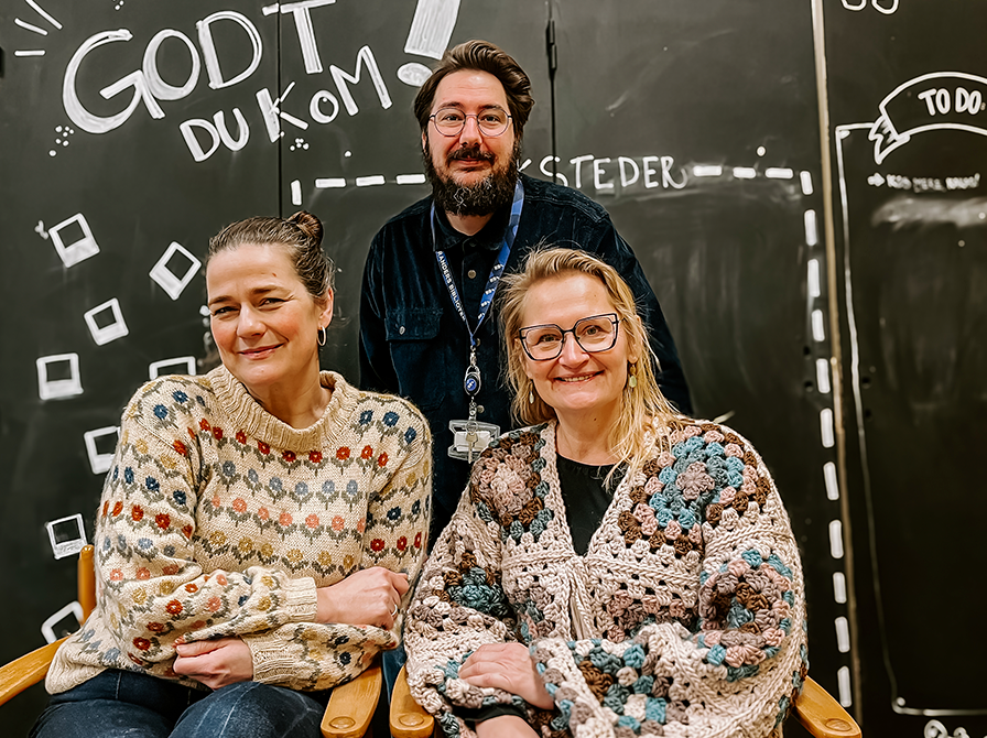 Signe, Jess og Bettina i Blichers Lounge