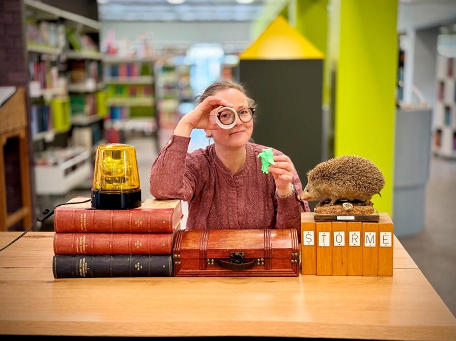 Rebecca i børnebiblioteket