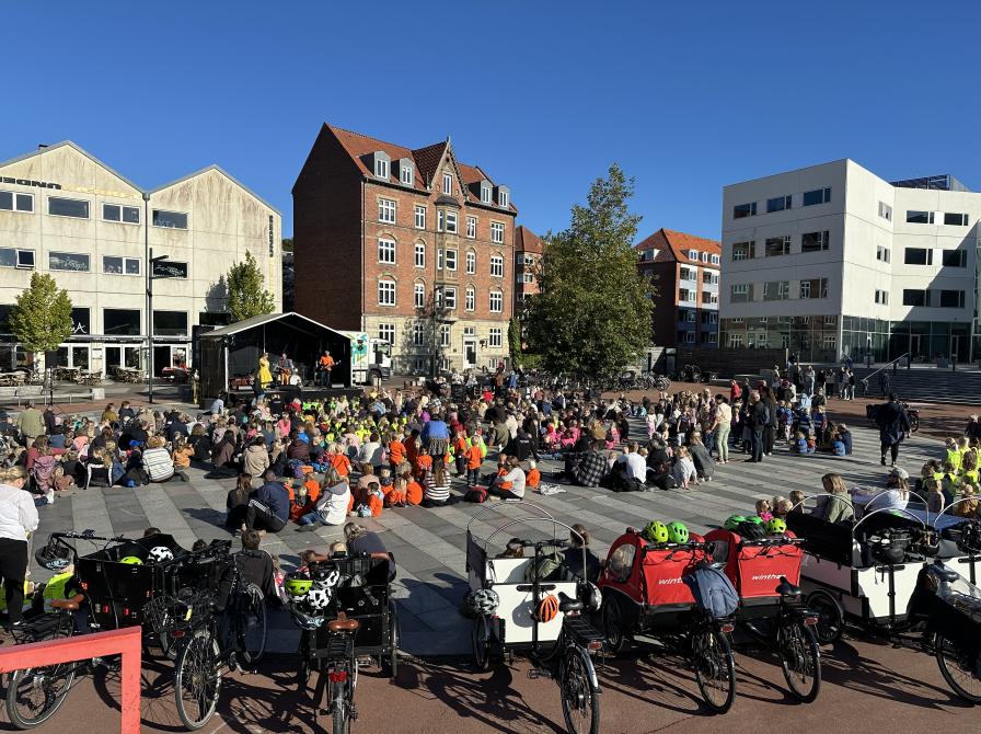 Små Synger Sammen Jens Otto Krags Plads Randers