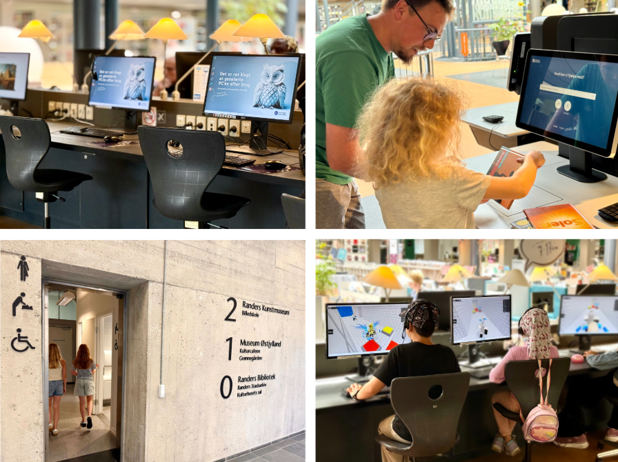 PC'er, udlånsautomater og toiletter på Randers Bibliotek
